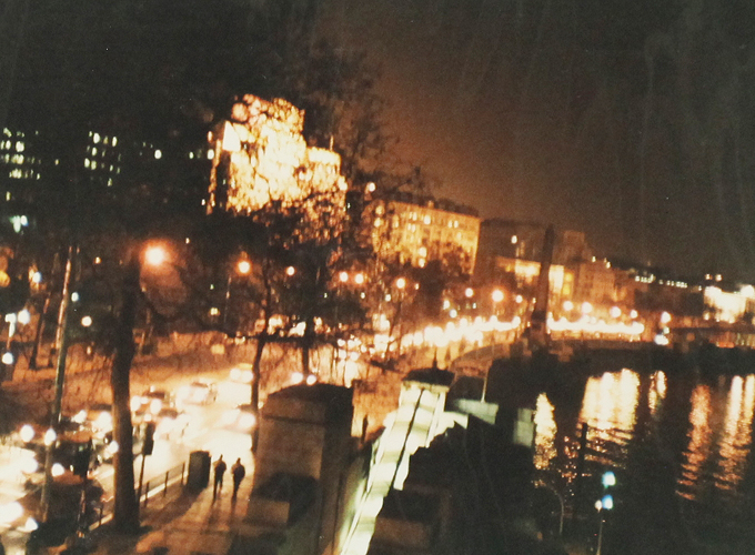 Night view of tames river. Night view of tames river.