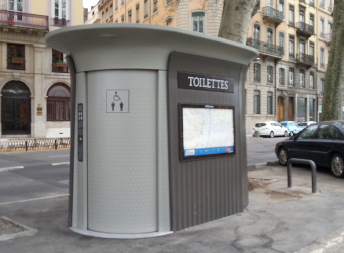Free public toilet. Free public toilet.